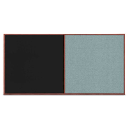 United Visual Products Enclosed Corkboard, 3 Door, 96"x48", 4" Fra, UV3413-BLACK-CORK UV3413-BLACK-CORK